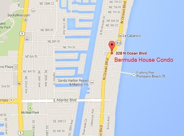 Bermuda House Pompano Beach map
